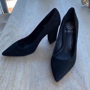 Vince Camuto Black Triangle Heels